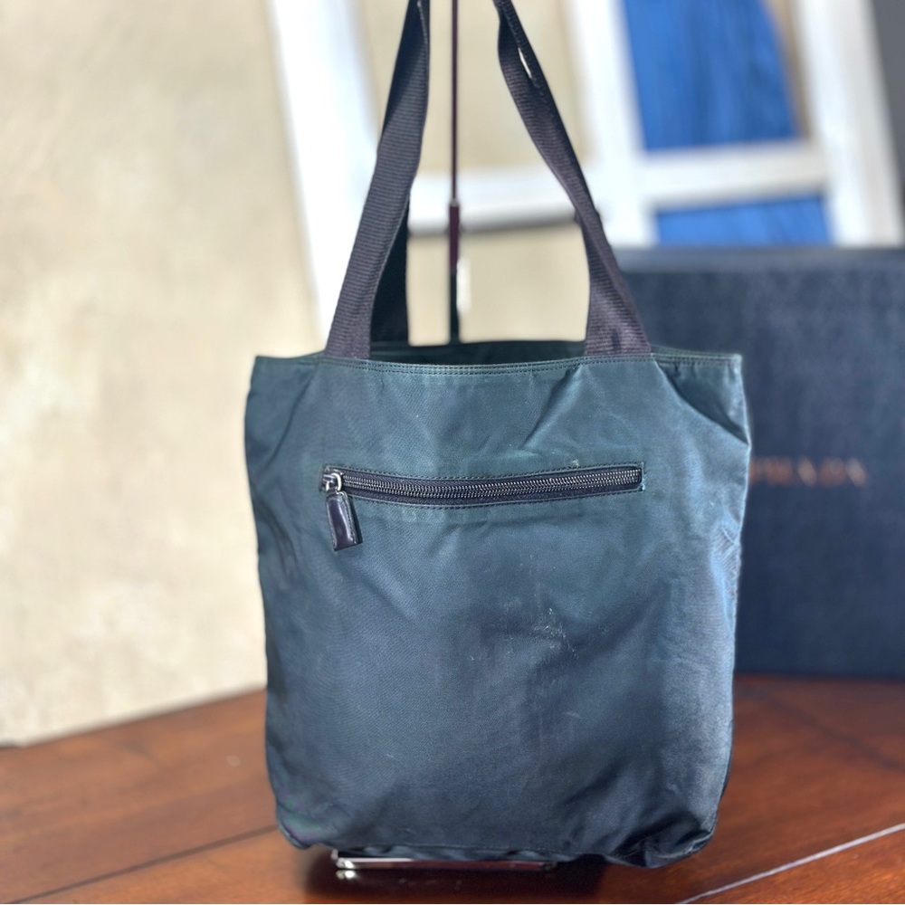 Prada Dark Green Nylon Shoulder Bag